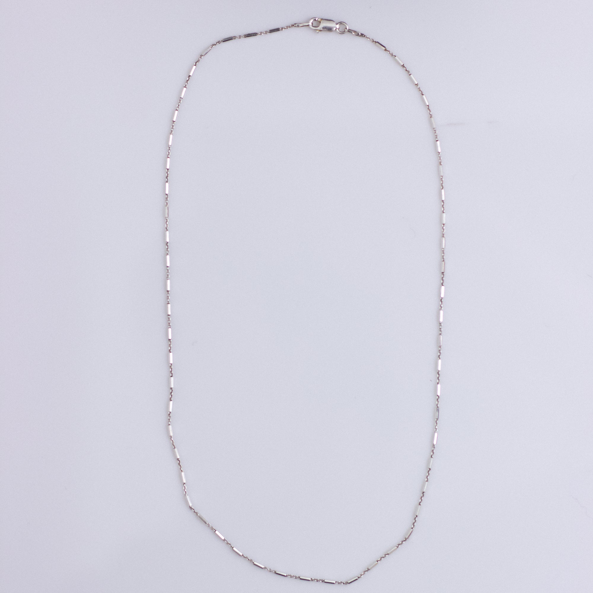 Handmade Bar Link 925. Sterling Silver Chain | 18 inches