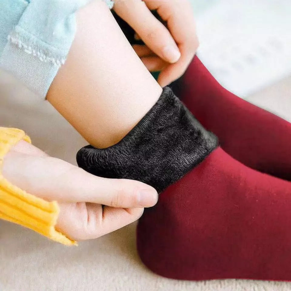 Cozy Fleece Lined Slip Socks