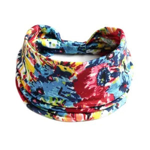 Pretty Botanical Wide Patterned Turban Headbands