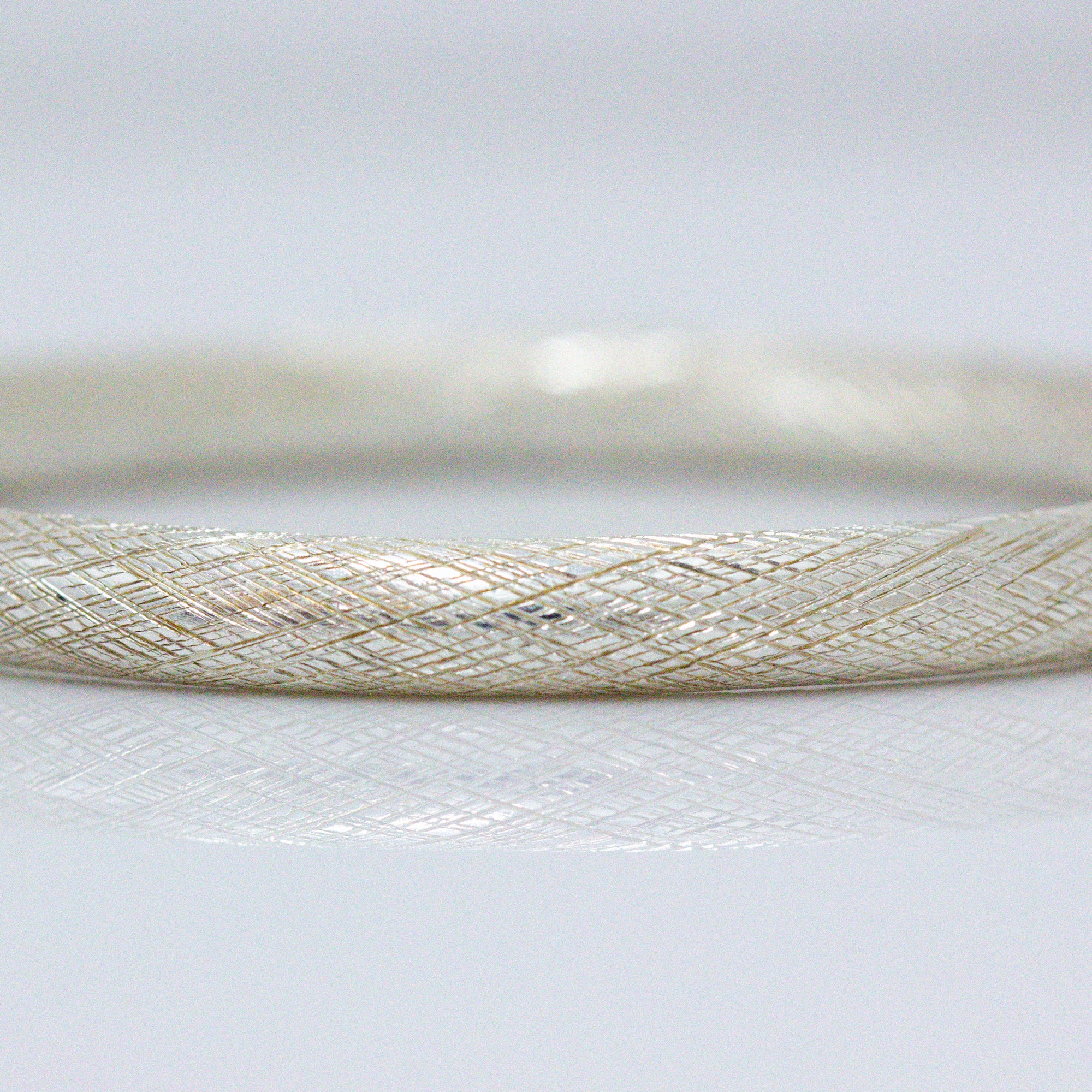 Scratched Sterling Silver Bangle
