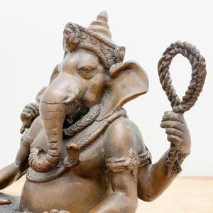 Large Ganesha Handcrafted Metal Statue