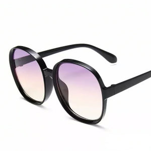 Oversized "City Girl" Bold Round Fashion Sunglasses