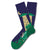 "Moo. F.O." Two Left Feet Socks fun printed cow UFO pattern printed cotton spandex cushioned sock 