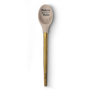 Elements Gold Handle Silicone Spoon