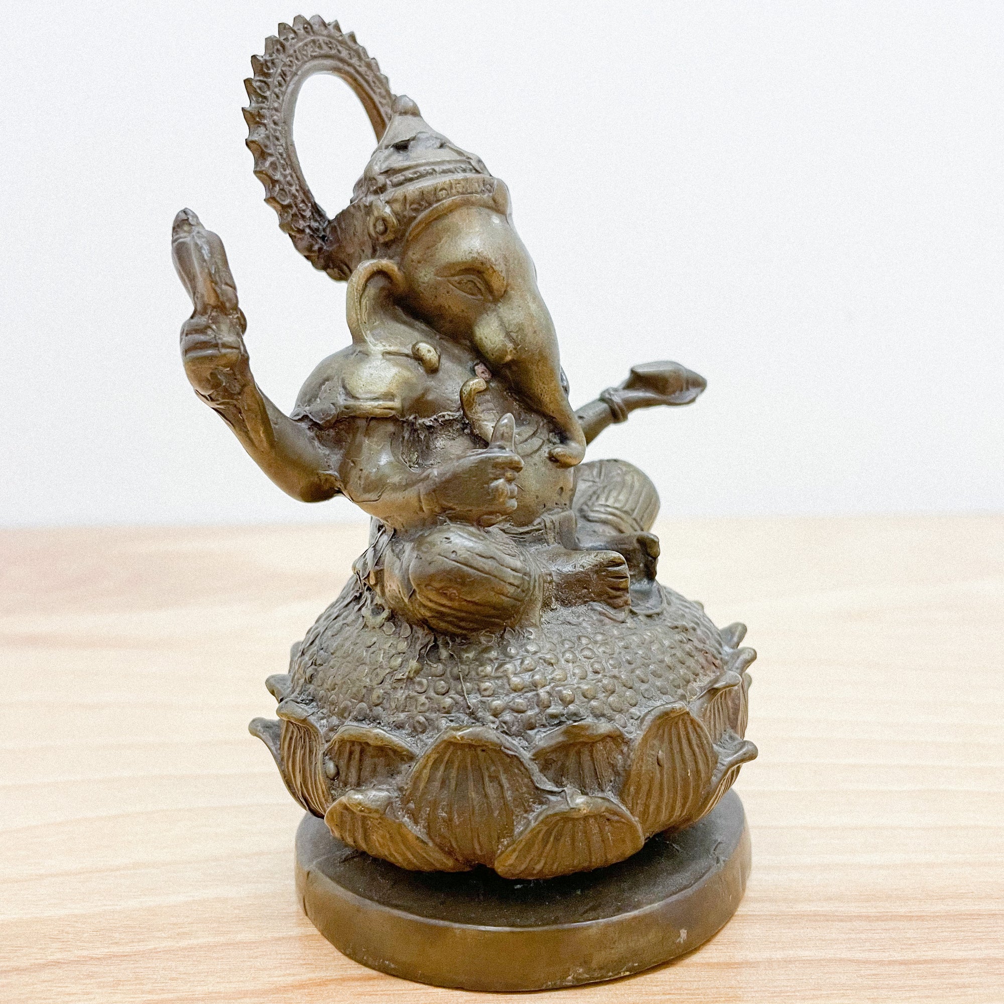 Sitting Ganesha Handcrafted Brass Statue