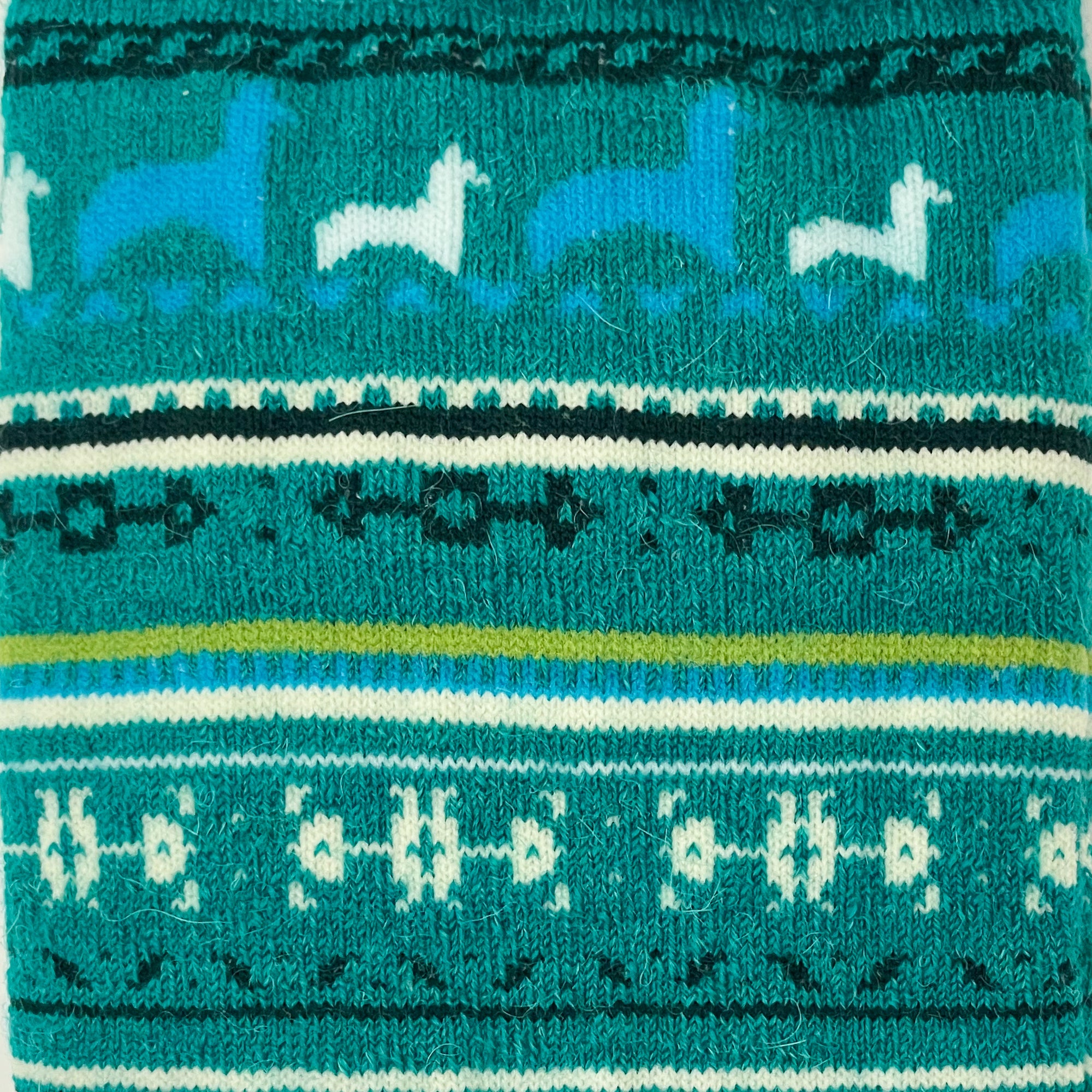 Printed Alpaca Crew Socks