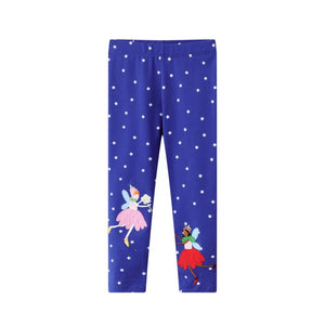 Kids Cute & Colorful Appliqué Leggings