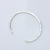 Textured Square Cut Silver Bangle