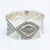 Southwest Diamond Stamped Sterling Silver Cuff