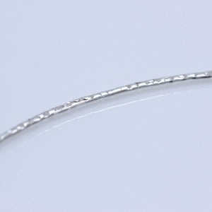 Thin Stamped Silver Bangle