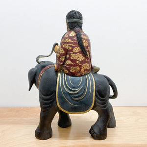 Samantabhadra Buddha Wood Statue
