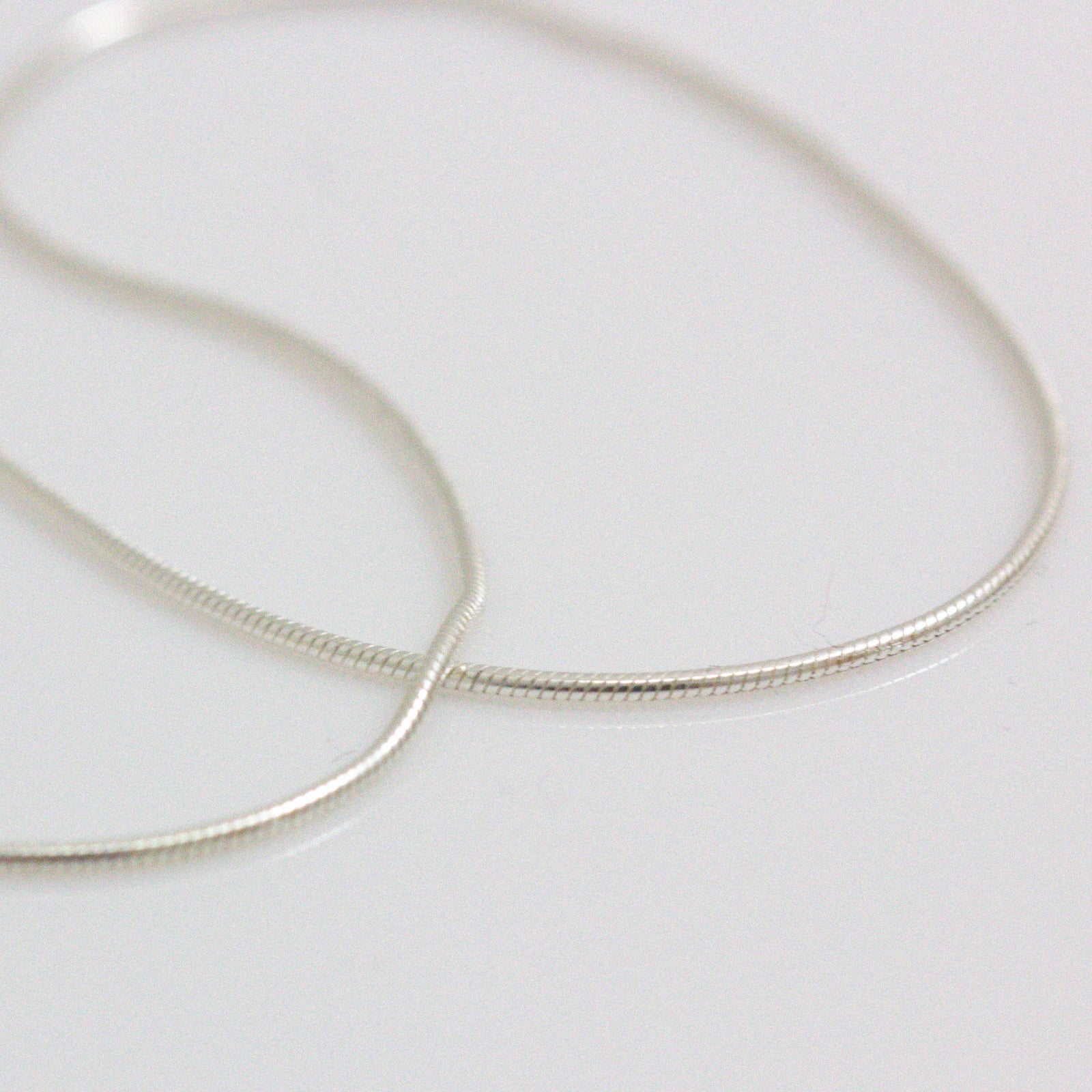 1 mm Solid 925 Sterling Silver Women's Italian Round Snake Chain Necklace |  ZA | PMC Jewellery